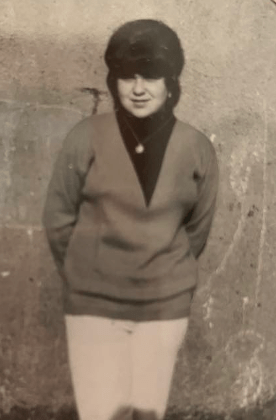 Old photo of young woman